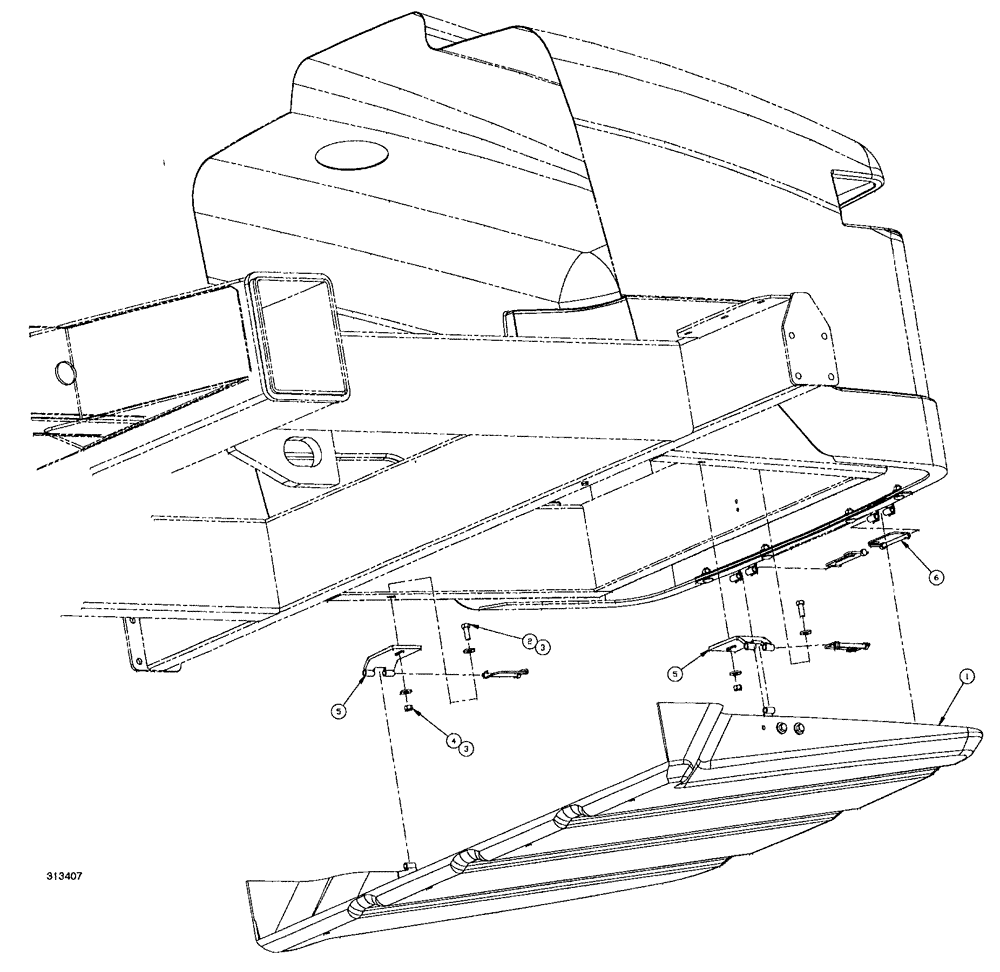 Схема запчастей Case IH SPX4260 - (289) - FRONT BELLY PAN ASSEMBLY (78) - SPRAYING