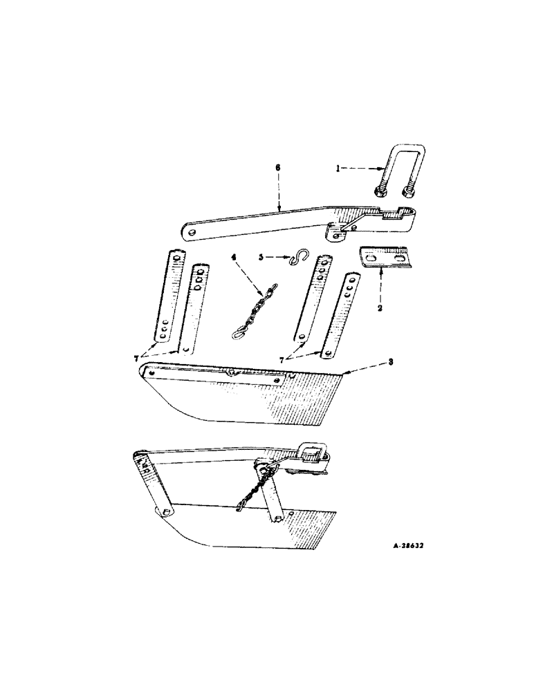 Схема запчастей Case IH 452 - (T-06[A]) - CULTIVATOR SHIELD 