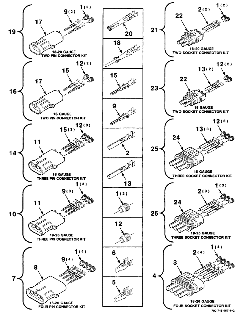 Схема запчастей Case IH RS451 - (4-28) - ELECTRICAL HARNESS SERVICE PARTS (06) - ELECTRICAL