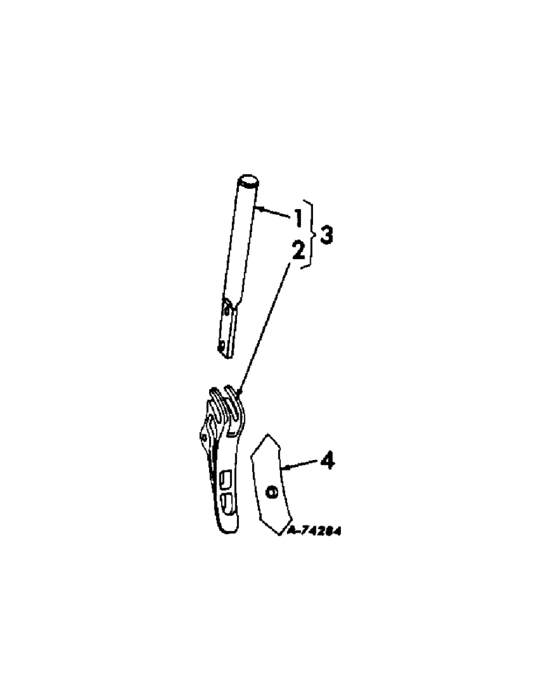 Схема запчастей Case IH 186 - (C-24[A]) - COVERING SHOVEL AND FRICTION TRIP 