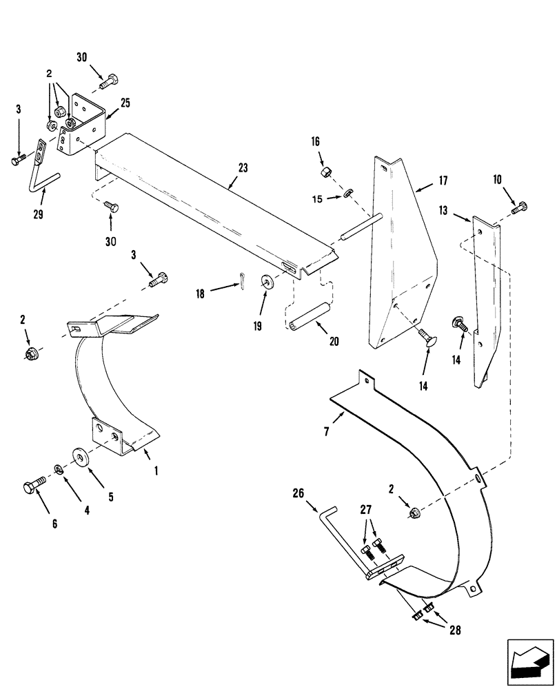 Схема запчастей Case IH 2588 - (66.260.01) - SEPARATOR SHIELD, DRIVE (66) - THRESHING