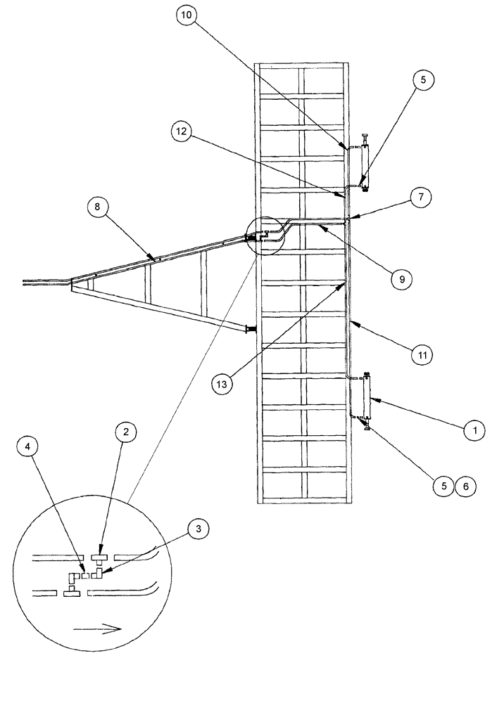 Схема запчастей Case IH ATX - (08-18) - HYDRAULIC WING LIFT SYSTEM, 3212 DRILL - 3 RANK, 3 PLEX (08) - HYDRAULICS