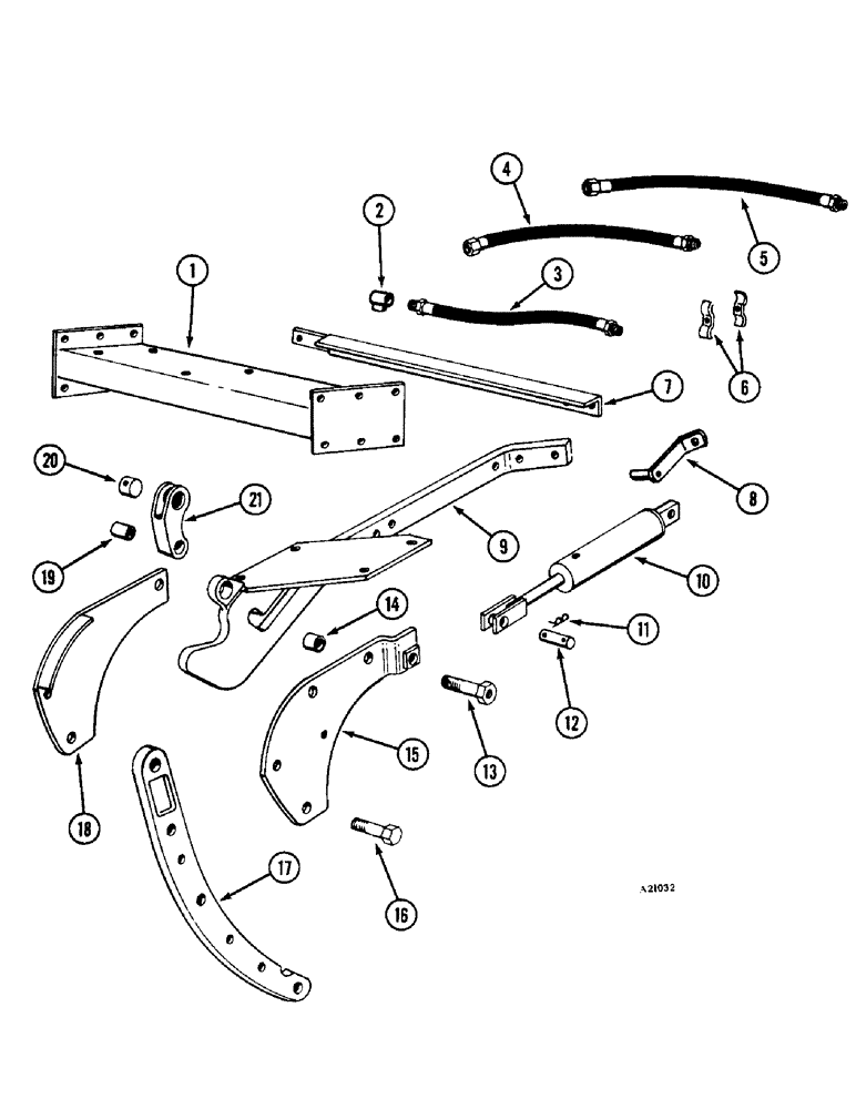 Схема запчастей Case IH 3300-SERIES - (36) - BOTTOM ATTACHMENT, TO EXPAND 4 BOTTOM TO 5 BOTTOM, OR 5 BOTTOM TO 6 BOTTOM 