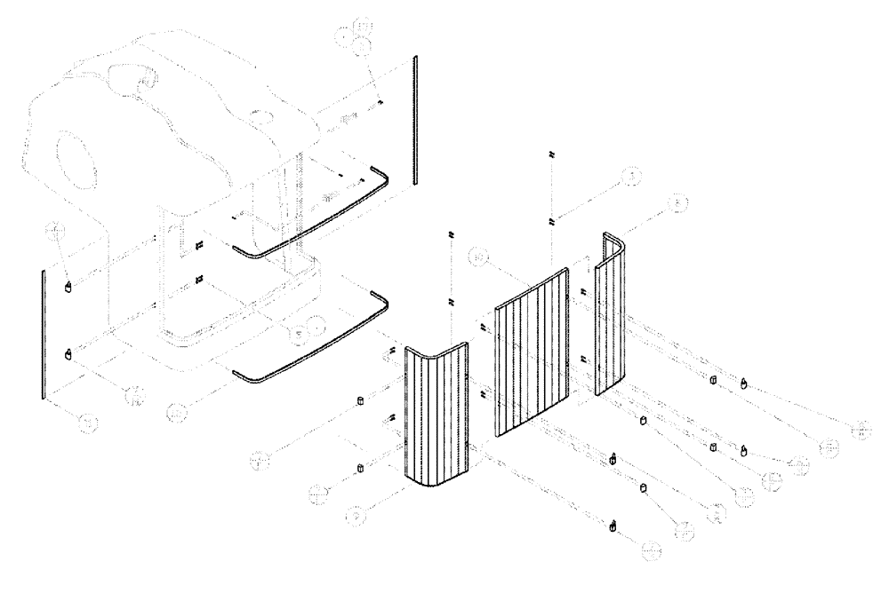 Схема запчастей Case IH SPX4260 - (03-037) - GRILLE ASSEMBLY (01) - ENGINE