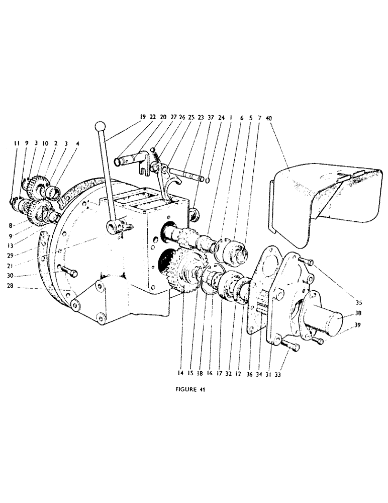 Схема запчастей Case IH 770B - (066) - POWER TAKE-OFF UNIT Auxiliary Drive Units