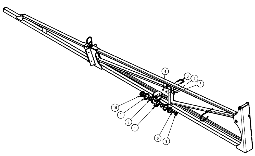 Схема запчастей Case IH SPX4410 - (09-080) - BOOM VALVE GROUP, OUTER, LO-FLOW Liquid Plumbing