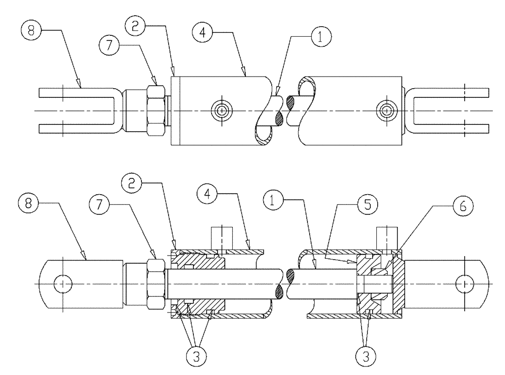 Схема запчастей Case IH 437 - (06-004) - CYLINDER, 2.5 INCH X 20 INCH Hydraulic Plumbing