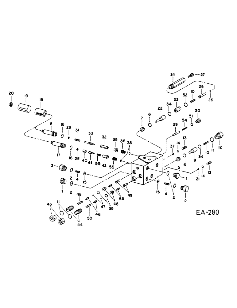 Схема запчастей Case IH 1460 - (10-086) - HEADER VALVE (07) - HYDRAULICS