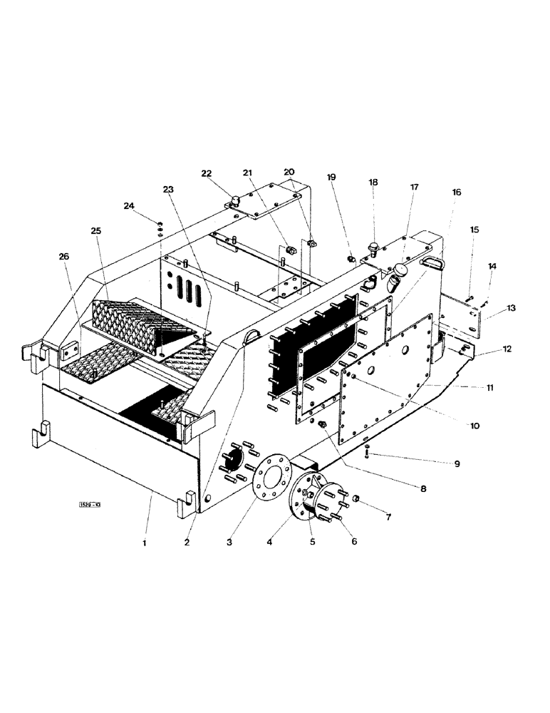 Схема запчастей Case IH 1529 - (002) - FRAME 