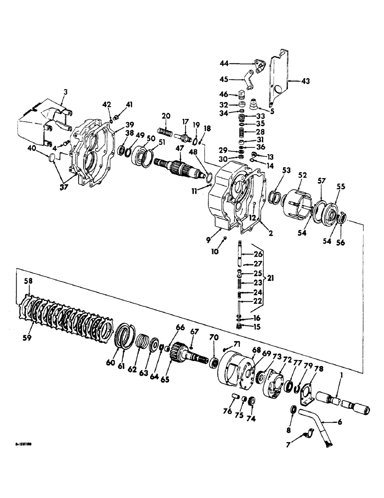 Схема запчастей Case IH 2806 - (B-18) - POWER TRAIN, INDEPENDENT POWER TAKE-OFF, SINGLE SPEED (03) - POWER TRAIN