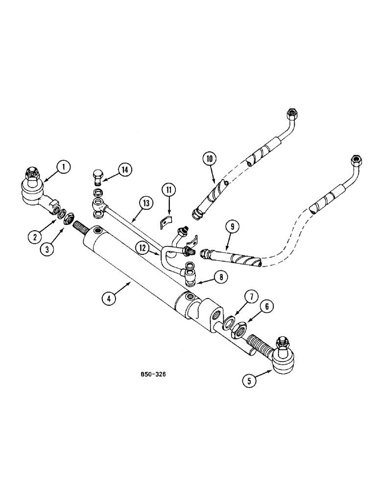 Схема запчастей Case IH 248 - (5-314) - POWER STEERING, 4 WHEEL DRIVE - "ZF", 258, 585 (05) - STEERING