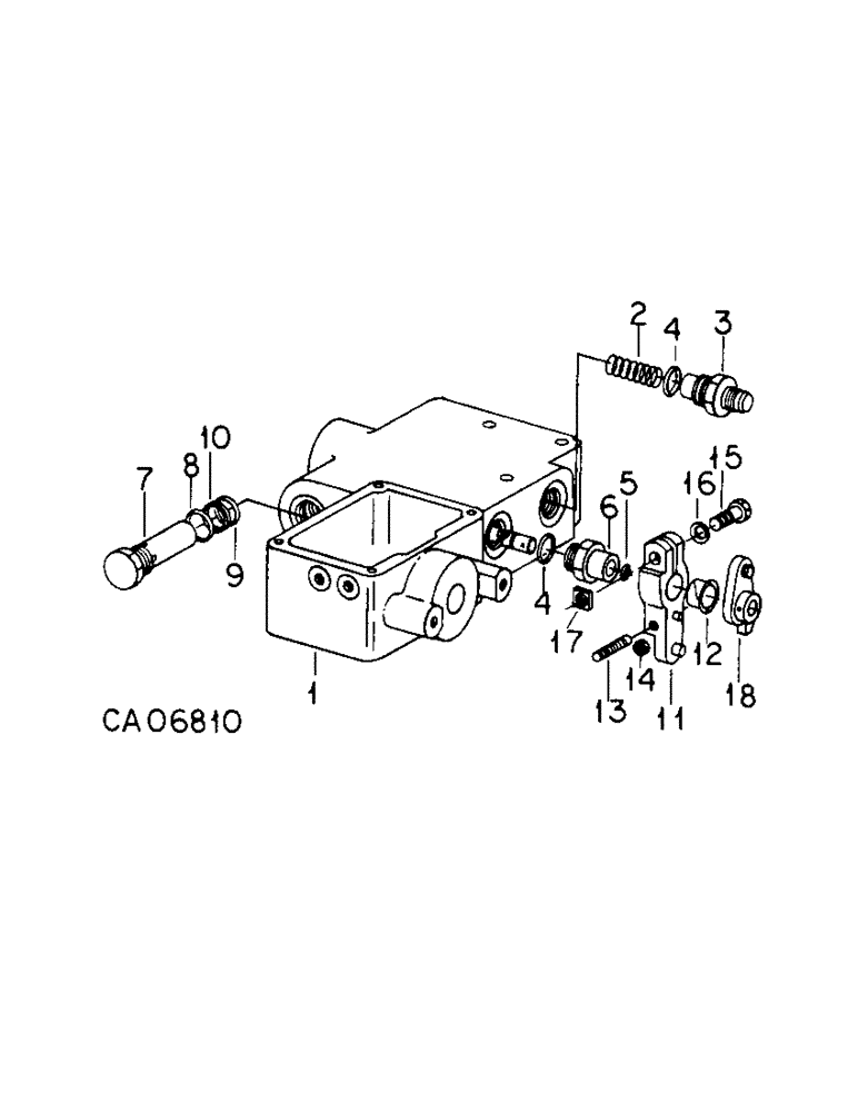 Схема запчастей Case IH 3688 - (10-12[A]) - HYDRAULICS, PRIORITY VALVE ASSY, 3688 TRACTORS WITH DRAFT CONTROL (07) - HYDRAULICS