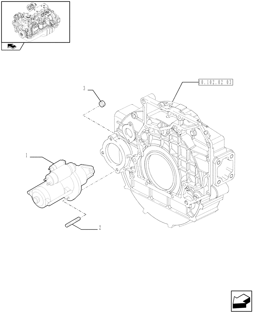 Схема запчастей Case IH F4HE9684D J103 - (55.201.01) - STARTER MOTOR (2852177 - 4893831) 