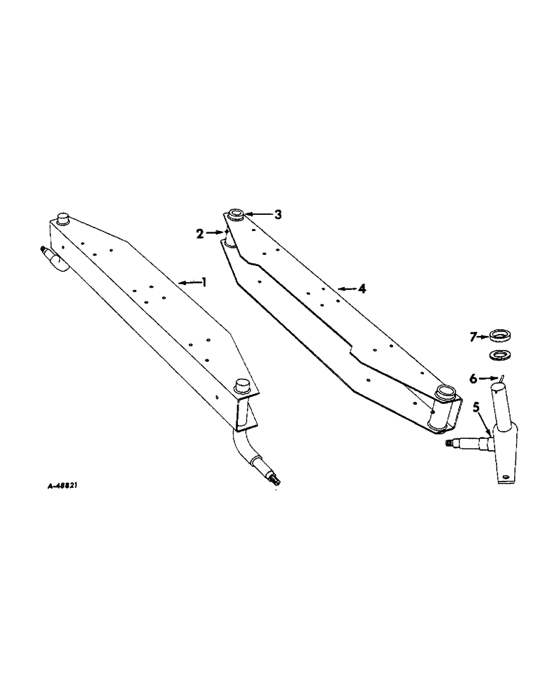 Схема запчастей Case IH VARIOUS - (B-054) - AXLE FRAMES AND SPINDLES 