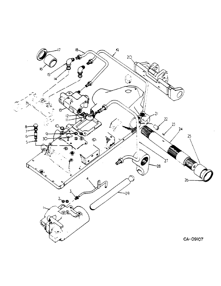 Схема запчастей Case IH 784 - (10-12) - HYDRAULICS, DRAFT CONTROL (07) - HYDRAULICS