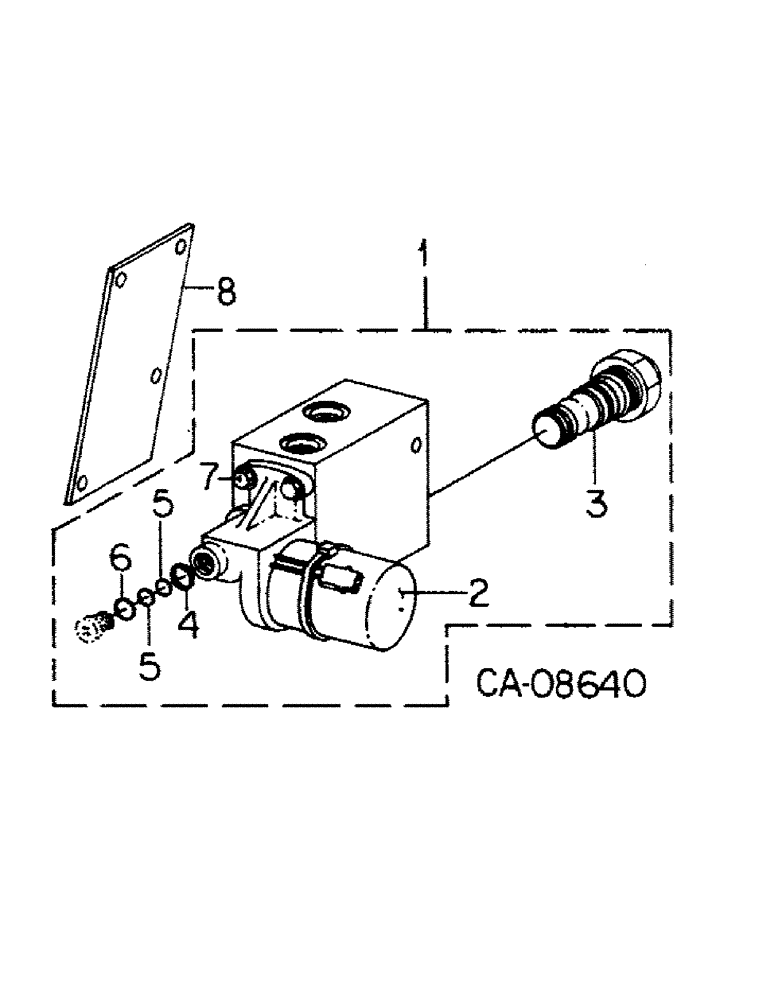 Схема запчастей Case IH 1460 - (10-58) - HYDRAULICS, REEL DRIVE VALVE, S/N 52001 AND ABOVE (07) - HYDRAULICS