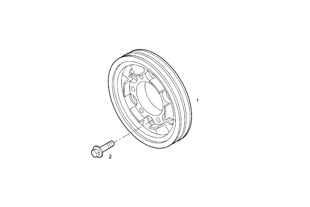 Схема запчастей Case IH F4CE0304B D601 - (0840.021) - VIBRATION DAMPER 