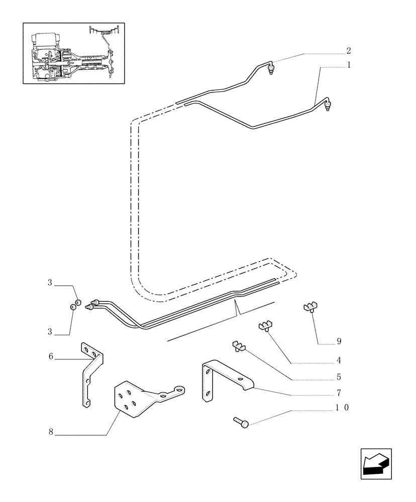 Схема запчастей Case IH MXM175 - (1.65.3/01[01]) - TRANSMISSION BRAKES (05) - REAR AXLE