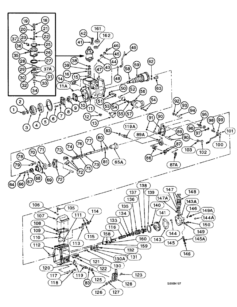 Схема запчастей Case IH D-414 - (9C-36) - FUEL INJECTION PUMP 