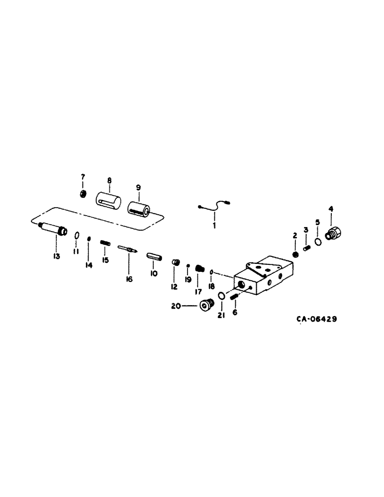 Схема запчастей Case IH 1420 - (10-33) - HYDRAULICS, FEEDER AND SEPARATOR CLUTCH VALVE, CONTROL CONCEPT (07) - HYDRAULICS