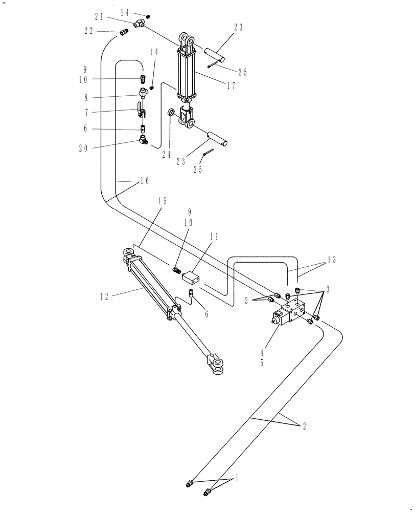 Схема запчастей Case IH CM209 - (35.560.01) - HYDRAULIC PICKUP LIFT (35) - HYDRAULIC SYSTEMS