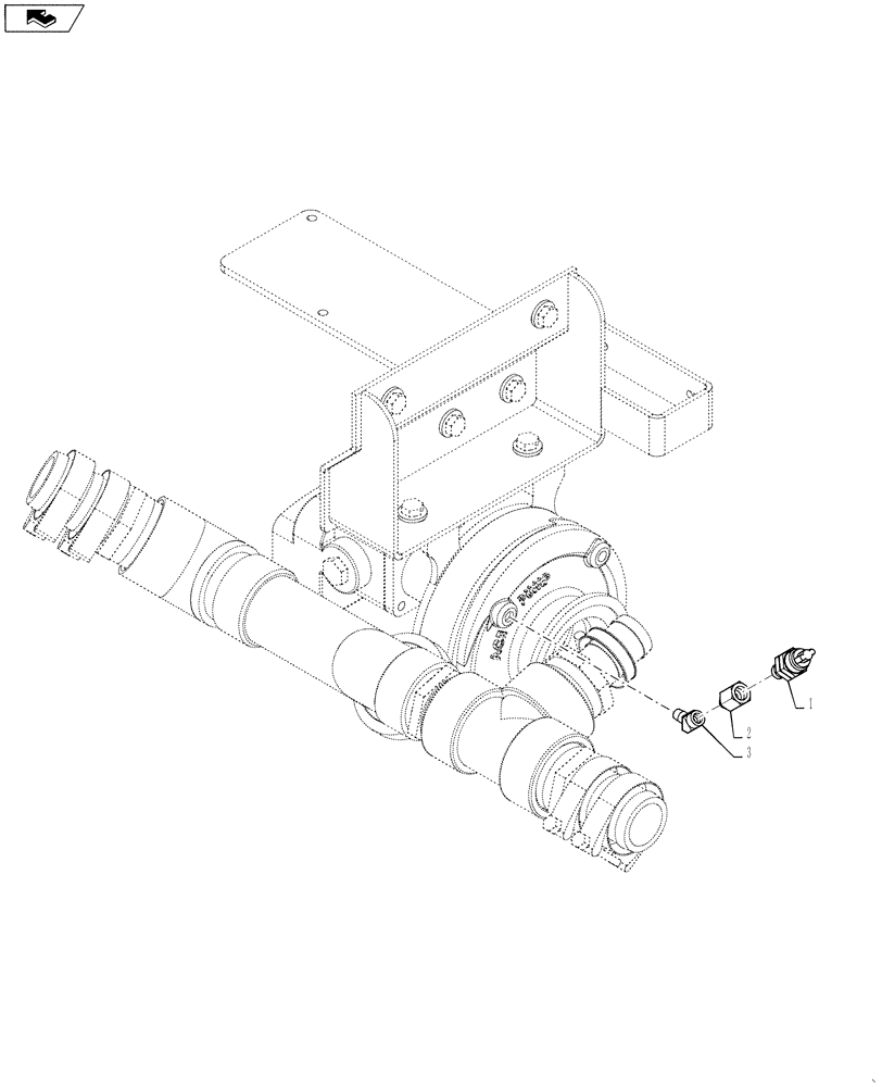 Схема запчастей Case IH 3230 - (75.120.23) - PUMP, PRESSURE SENDER GROUP (75) - SOIL PREPARATION