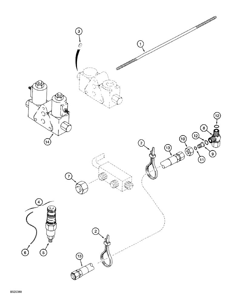 Схема запчастей Case IH 1640 - (08-03) - 106255A1 - HYDRAULIC CIRCUIT (08) - HYDRAULICS