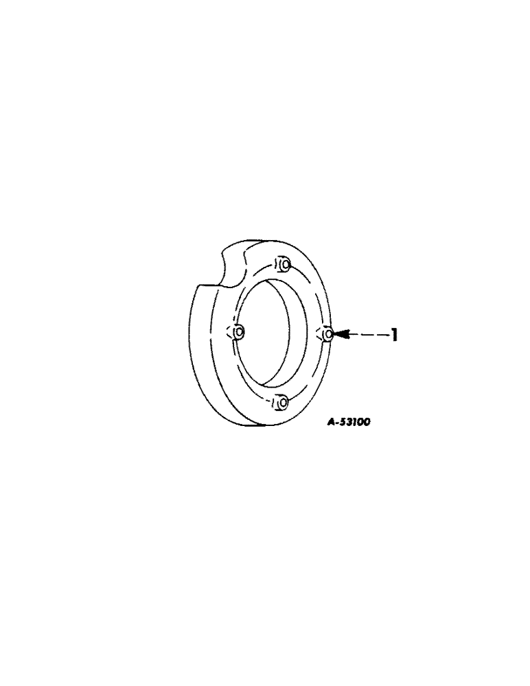 Схема запчастей Case IH 1256 - (L-07) - WHEELS AND WHEEL WEIGHTS, FRONT WHEEL WEIGHTS, FARMALL TRACTORS Wheels & Wheel Weights