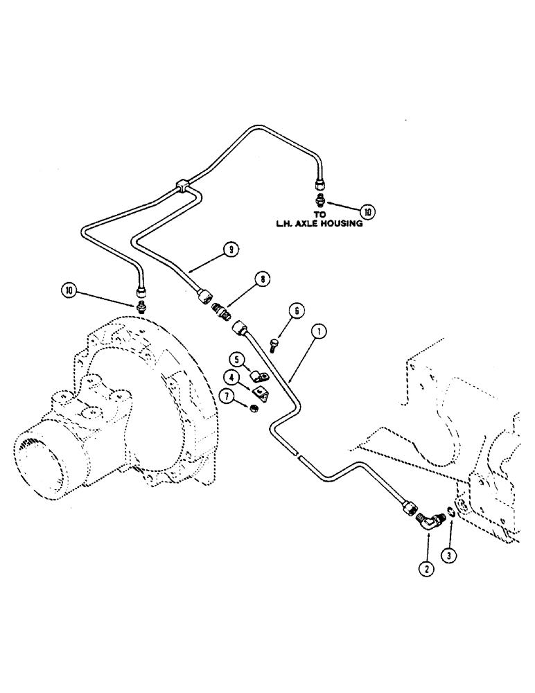 Схема запчастей Case IH 2390 - (6-204) - PLANETARY LUBRICATION TUBES (06) - POWER TRAIN