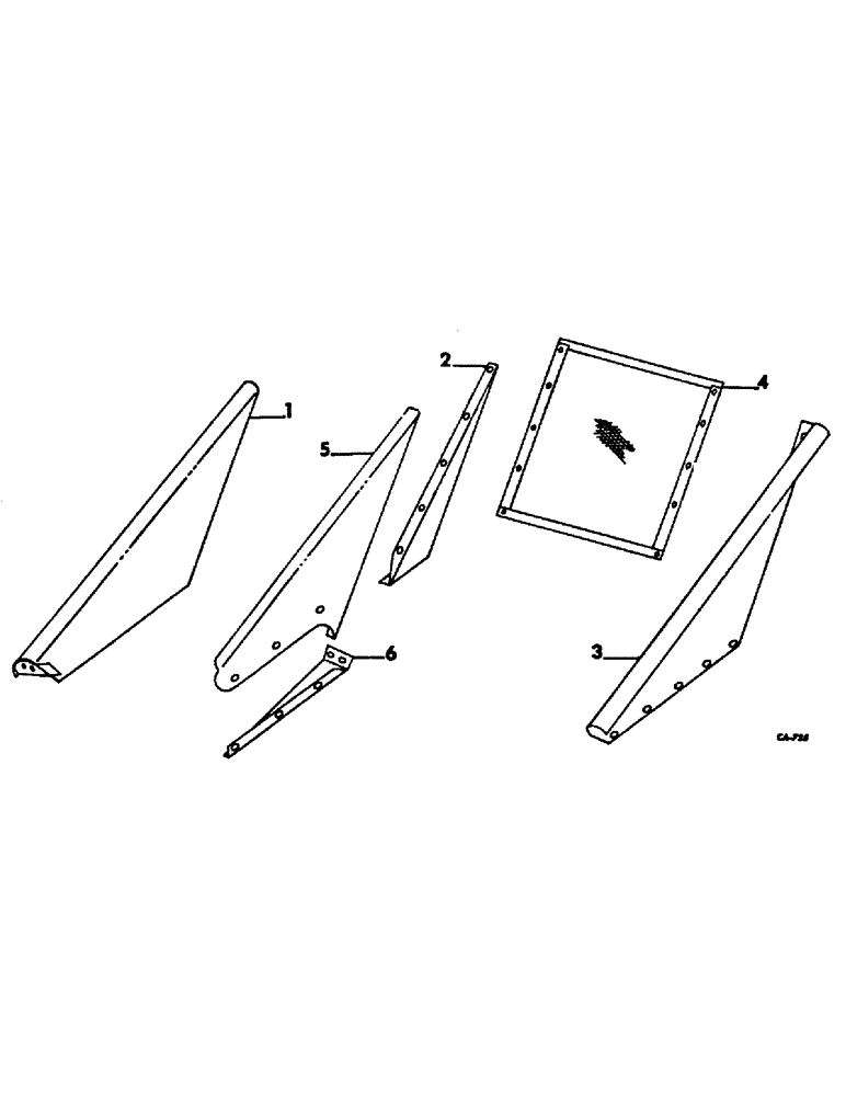 Схема запчастей Case IH 234 - (H-12) - ATTACHMENTS, TALL CORN ATTACHMENT (88) - ACCESSORIES