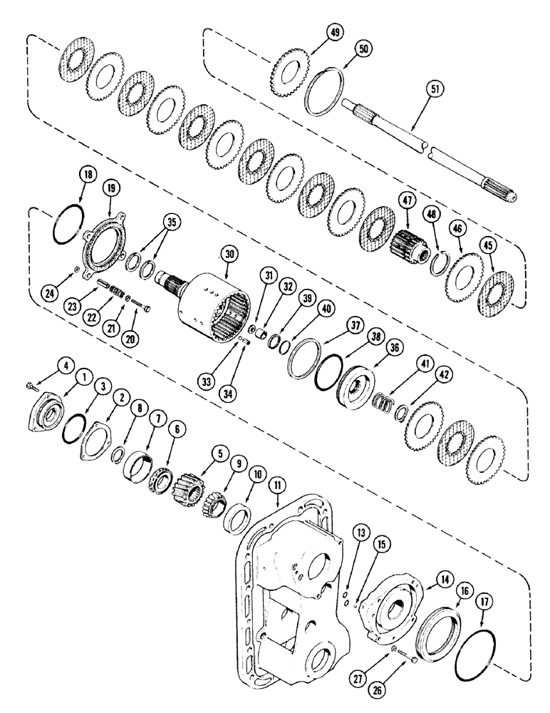 Схема запчастей Case IH 2594 - (6-102) - PTO CLUTCH AND BRAKE (06) - POWER TRAIN