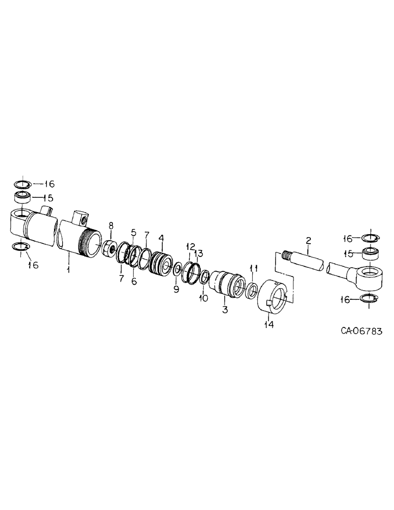 Схема запчастей Case IH 3388 - (10-18) - HYDRAULICS, POWER STEERING CYLINDERS (07) - HYDRAULICS