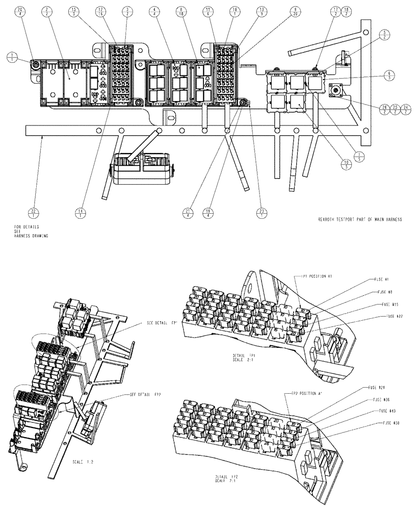 Схема запчастей Case IH SPX3320 - (12-004) - MODULE, ELECTRICAL MAIN CAB (06) - ELECTRICAL