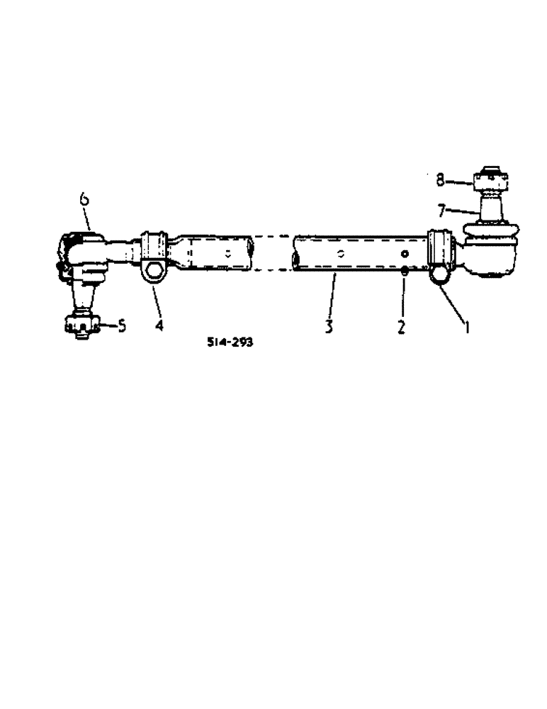 Схема запчастей Case IH 2500 - (14-09[A]) - TIE ROD ASSEMBLY - BURMAN-LEMFORDER, 574 UP TO S/N 101692, 2500 UP TO S/N 100025 Suspension