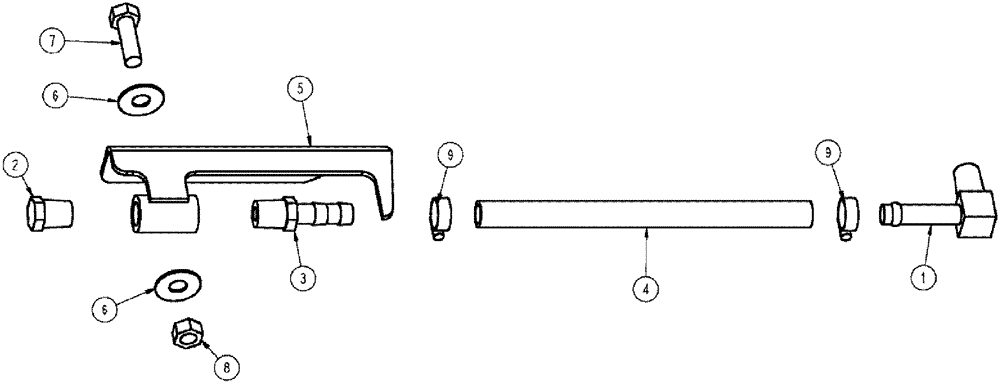 Схема запчастей Case IH 610 - (05-045) - PRODUCT PUMP SIGHT GAUGE Liquid Plumbing