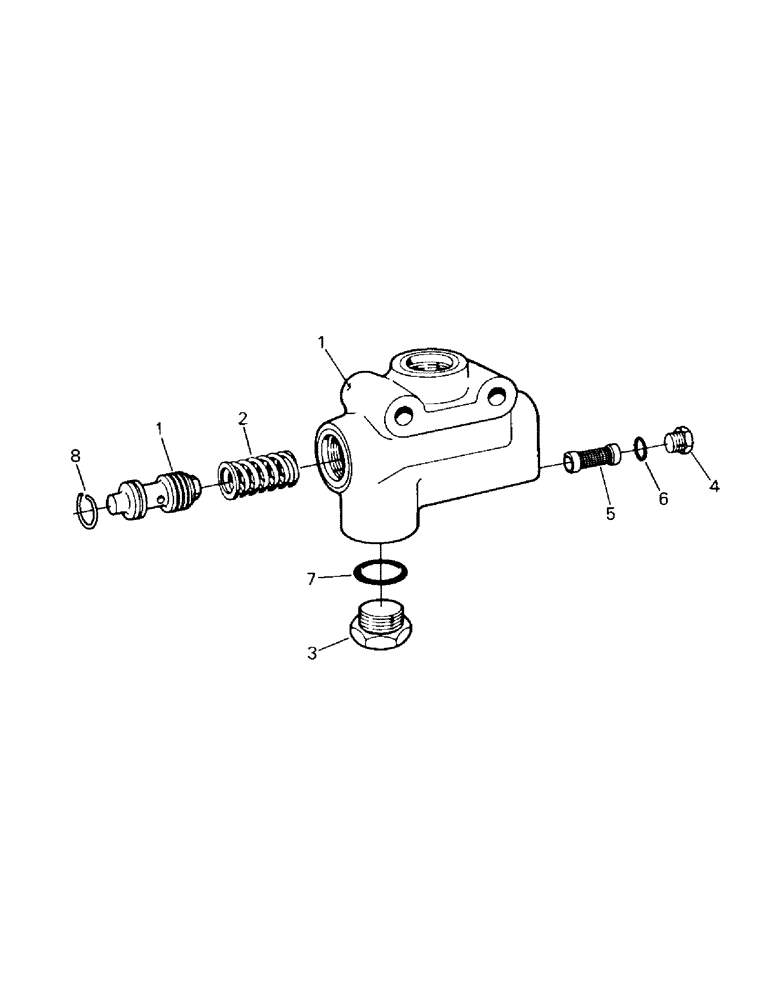 Схема запчастей Case IH CS-360 - (08-10) - RELIEF VALVE ASSEMBLY (07) - HYDRAULICS