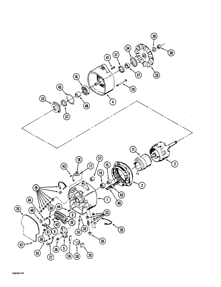 Схема запчастей Case IH STEIGER - (4-40) - ALTERNATOR ASSEMBLY (04) - ELECTRICAL SYSTEMS