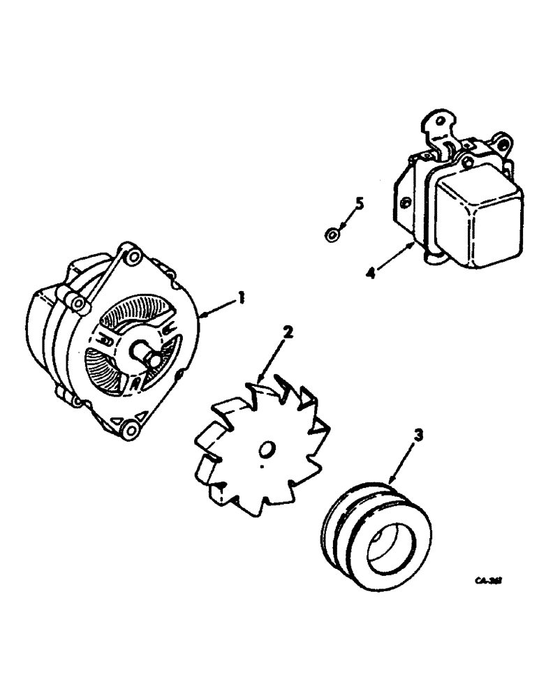 Схема запчастей Case IH 915 - (G-20) - ELECTRICAL SYSTEM, ALTERNATOR GENERATOR & VOLTAGE REG., REG. CONNECTIONS, DIESEL ENG. W/ VOLTAGE REG (06) - ELECTRICAL SYSTEMS