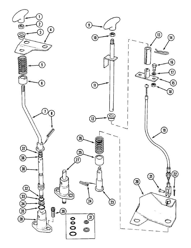 Схема запчастей Case IH 1594 - (8-280) - DUMP VALVE (08) - HYDRAULICS