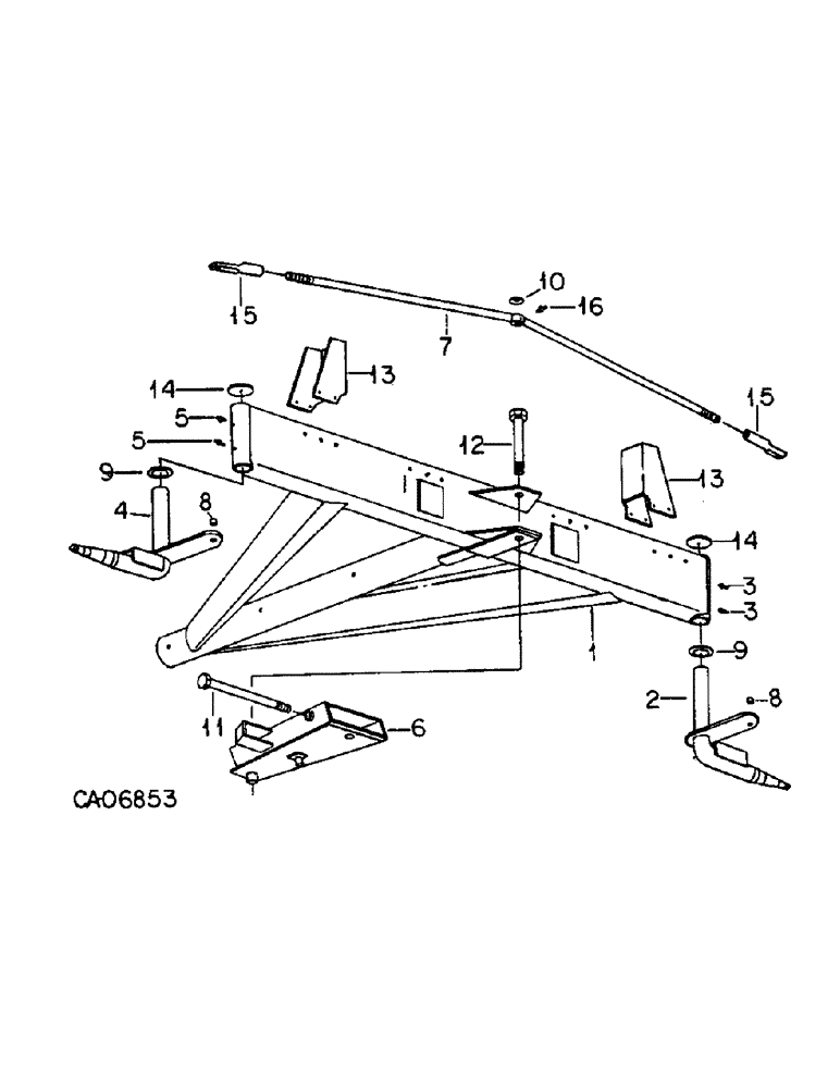 Схема запчастей Case IH VARIOUS - (D-43) - FRONT AXLE ASSY 