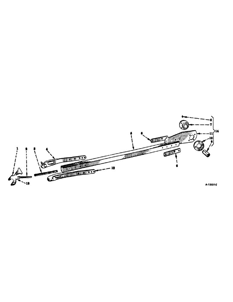 Схема запчастей Case IH CUB-22 - (G-08) - PLAIN BEARING PITMAN, REGULAR 