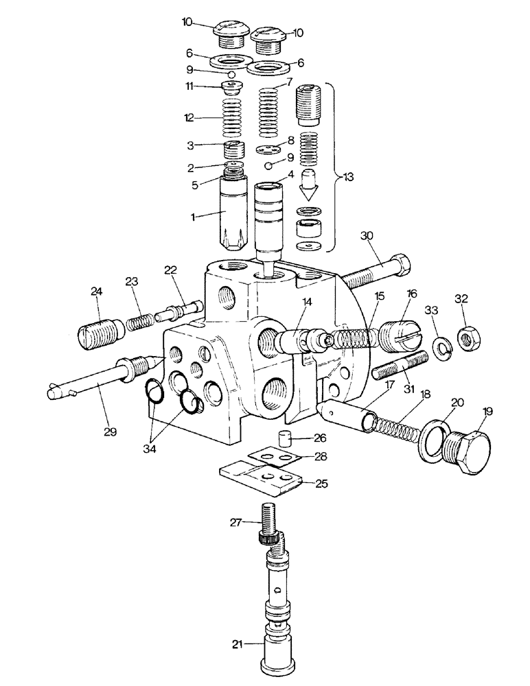 Схема запчастей Case IH 1690 - (K10-1) - SELECTAMATIC CONTROL VALVE (07) - HYDRAULICS