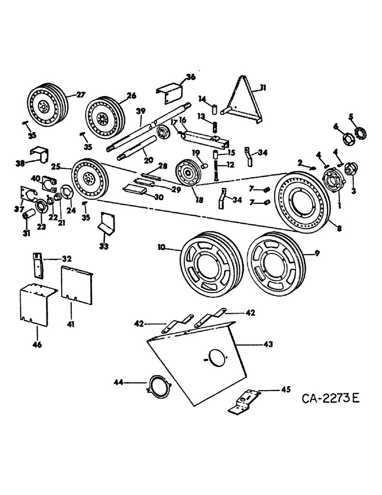 Схема запчастей Case IH 815 - (33-08) - FEEDER, FEEDER JACKSHAFT DRIVE (13) - FEEDER