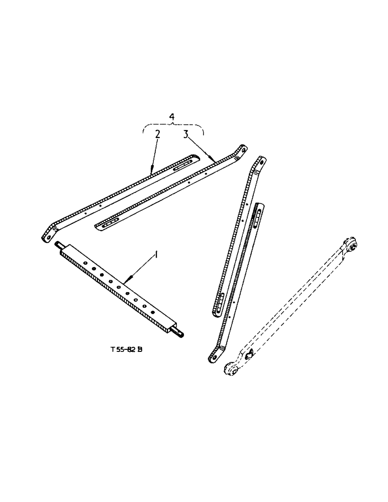 Схема запчастей Case IH 354 - (6-02) - ATTACHMENTS, THREE POINT LINKAGE DRAWBAR ATTACHMENT Attachments