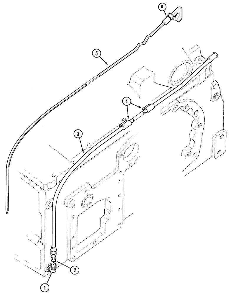 Схема запчастей Case IH CX100 - (06-15) - REAR FRAME OIL LEVEL GAUGE (06) - POWER TRAIN