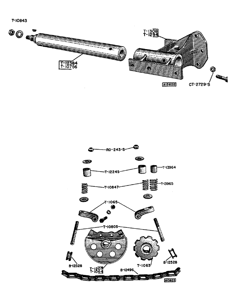 Схема запчастей Case IH T-SERIES - (08[1]) - PIVOT DRIVE CHAIN ASSEMBLY 