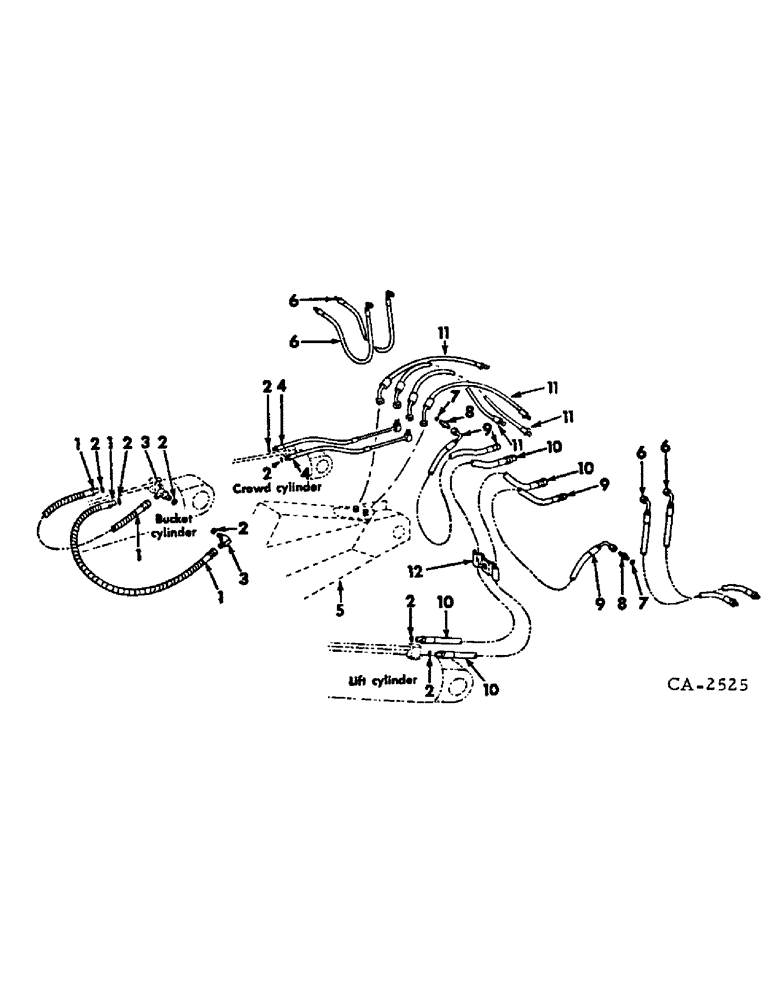 Схема запчастей Case IH 574 - (10-46) - HYDRAULICS, HYDRAULIC CONNECTIONS, BASIC (07) - HYDRAULICS