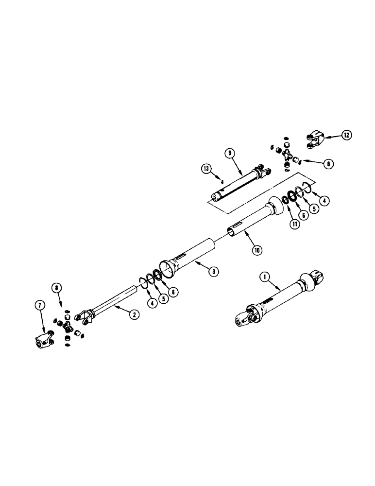 Схема запчастей Case IH 475 - (04[A]) - PARTS FOR FH757112 PTO SHAFT 