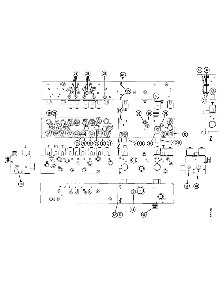 Схема запчастей Case IH 2055 - (8-34) - HYDRAULIC MANIFOLD VALVE (07) - HYDRAULICS