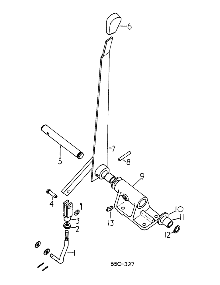 Схема запчастей Case IH 258 - (07-149) - CONTROL LEVER, 4-WHEEL DRIVE, Z F AXLE (04) - Drive Train